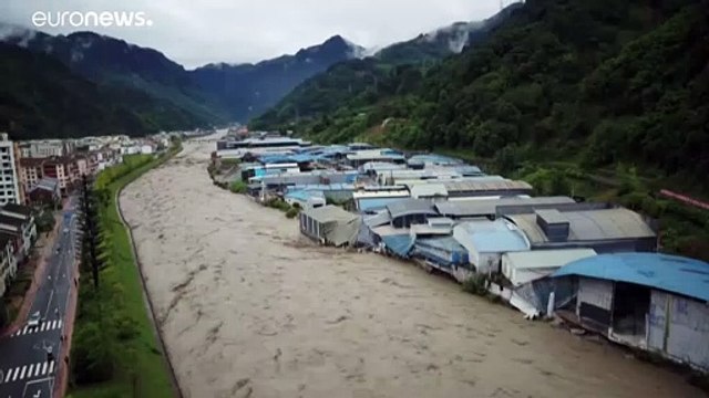 Мощные наводнения в Китае