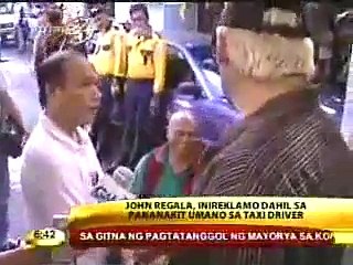 John Regala nambugbog ng taxi driver noong 2008