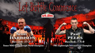 FULL FIGHT - Scott Harrison Vs Paul Peers - LET BATTLE COMMENCE  18th July 2020