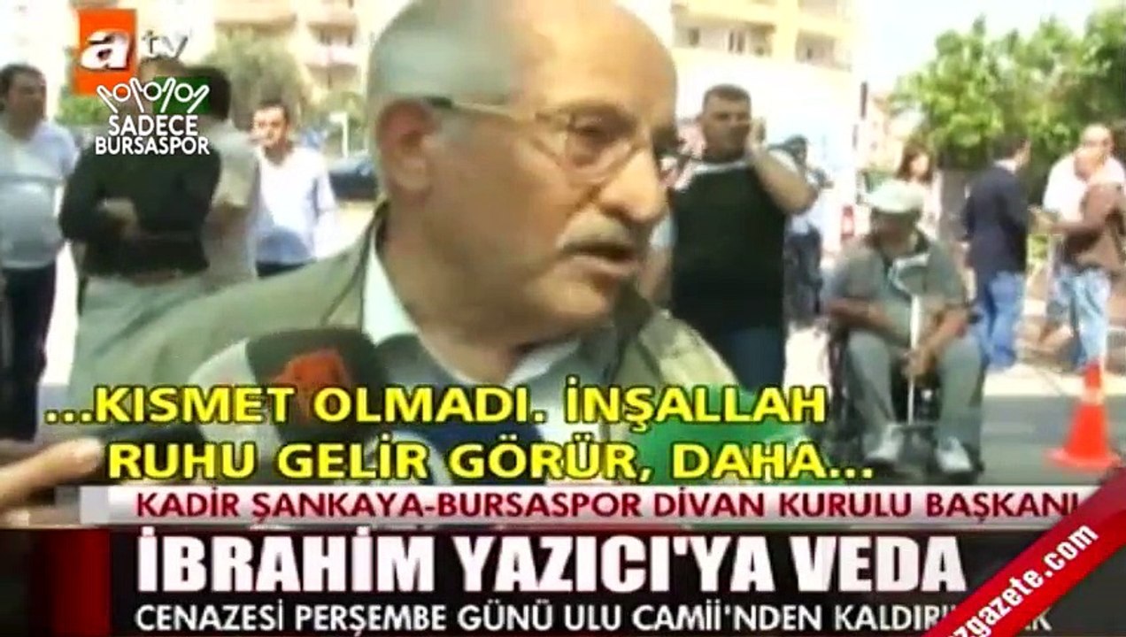 İbrahim Yazıcı'nın Vefatı Haberler'de (07.05.2013)