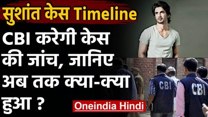Sushant Singh Rajput Case की CBI करेगी जांच, जानिए अबतक क्या-क्या हुआ ? | वनइंडिया हिंदी