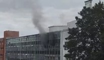 Incendie à l'ancien hôpital La Dorcas à Tournai