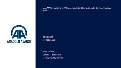 Pütürge'de 4 büyüklüğünde deprem - MALATYA