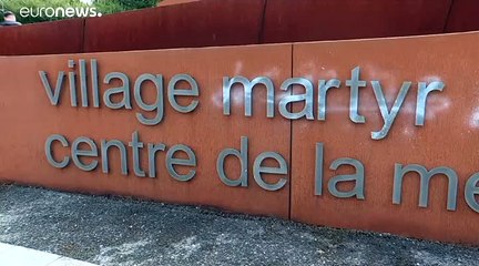 WWII memorial wall defaced at site of Nazi massacre in French village