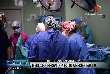Breña: médicos del INSN operaron con éxito a recién nacida