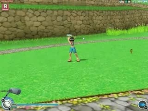 pangya vallée des cerisiers trou 3 chip-in