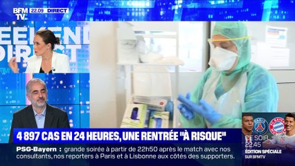 Coronavirus: 4 897 cas en 24 heures, une rentrée "à risque" - 23/08