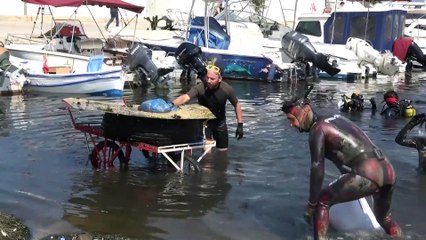 Gemlik'teki balıkçı barınaklarında temizlik - BURSA