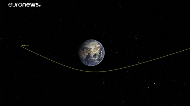 Asteroid saust in Rekordnähe über den Indischen Ozean