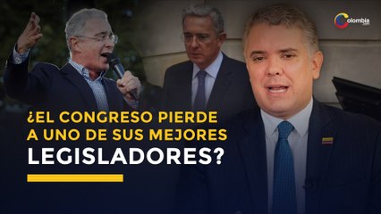 Iván Duque afirmó que el Congreso perdió un gran legislador con la renuncia de Álvaro Uribe
