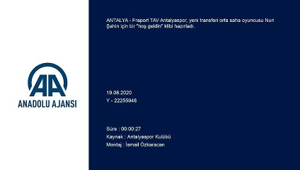 Antalyaspor'dan Nuri Şahin'e 'hoş geldin' klibi