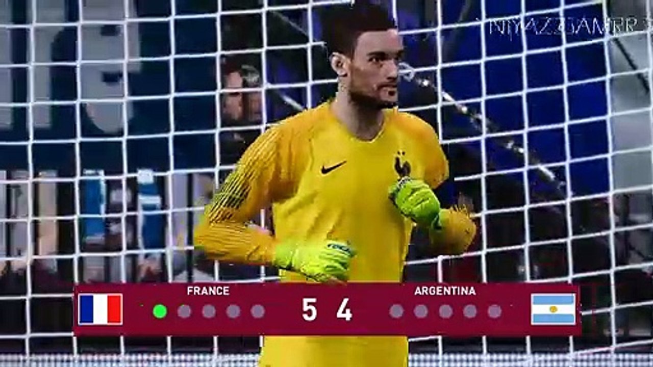 PES 2020 - France vs Argentina - Penalty Shootout - FIFA World Cup 2022 - Messi vs Mbappe - Gameplay