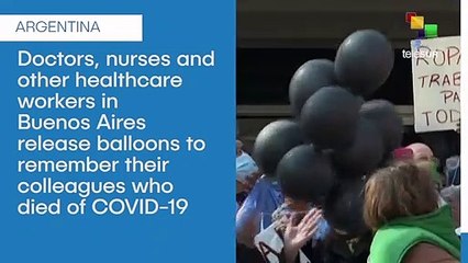 Argentine Healthcare Workers Remember Dead Colleagues