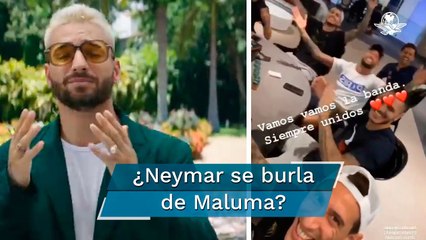 Maluma cierra su Instagram tras burla de Neymar sobre su exnovia
