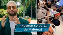 Maluma cierra su Instagram tras burla de Neymar sobre su exnovia
