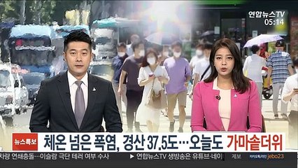 체온 넘은 폭염, 경산 37.5도…오늘도 가마솥더위