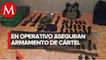 Aseguran arsenal, carros y drogas al cártel Santa Rosa de Lima