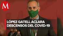 Descenso de casos por reducción de pruebas es falso, dice López-Gatell