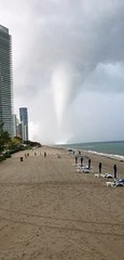 Waterspout Touches Down on Florida Beach