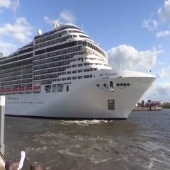 Launching of a Giant Cruise Ship
