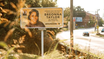 Breonna Taylor Billboard Vandalized With Red Paint In Her Hometown