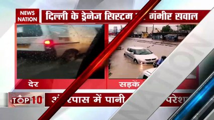 Incessant rain in Delhi NCR causes traffic snarls and water-logging