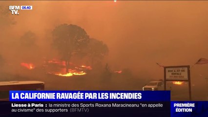 Download Video: Les images d'incendies dévastateurs en Californie où près de 50.000 hectares sont partis en fumée