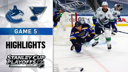 NHL Highlights | Canucks @ Blues 8/19/2020