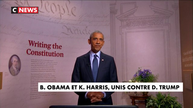 Barack Obama et Kamala Harris, unis contre Donald Trump