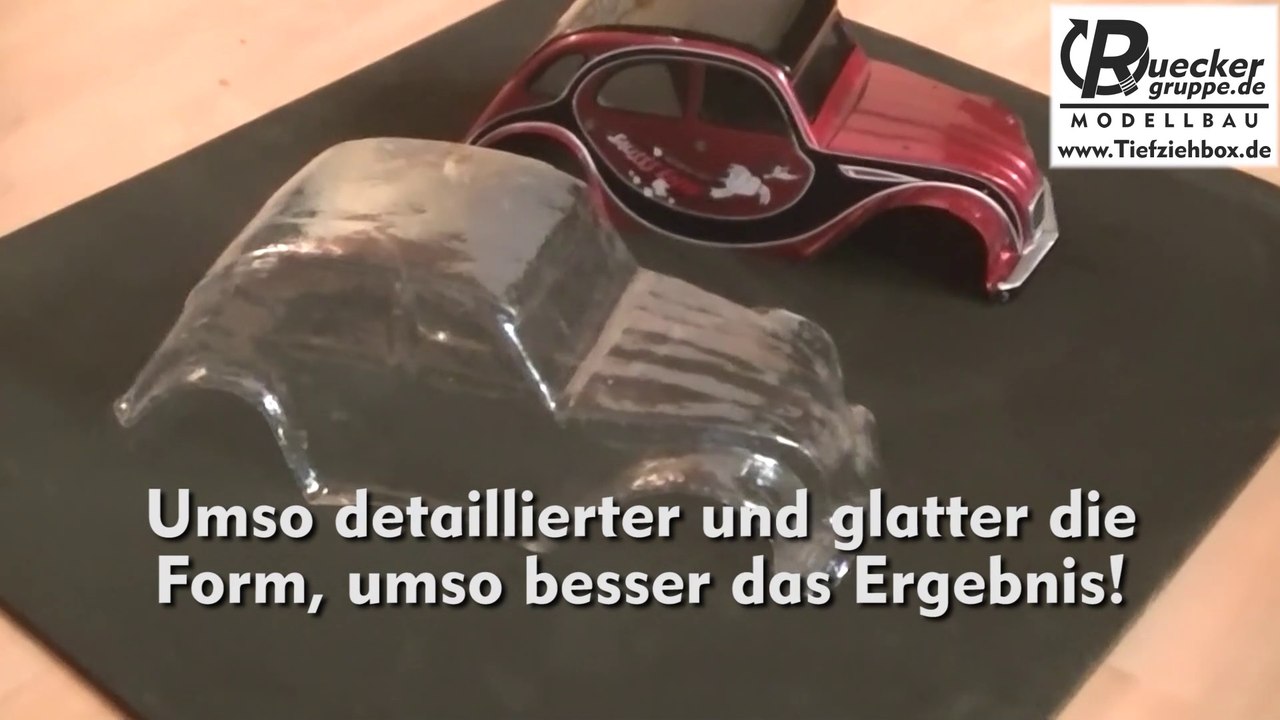 RC Karosserie selbst tiefziehen mit der Tiefziehbox Colossos - RC Karosse herstellen, duplizieren