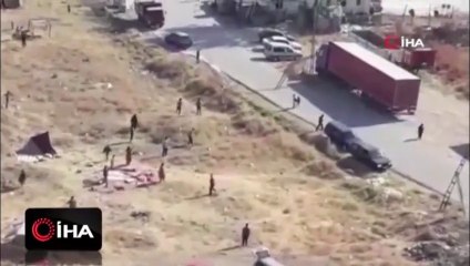 Yok böyle kavga! İnsanları araçla ezmeye çalıştı
