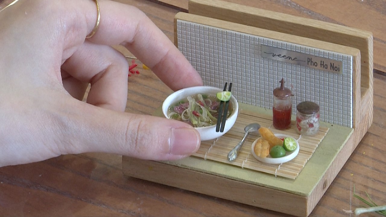 Petite pho: Vietnamese miniature artist crafts tiny food dishes out of clay