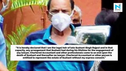 Sushant Singh Rajput’s father says he is actor’s legal heir, and his daughters should be considered family