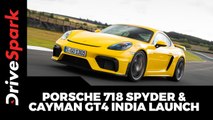 Porsche 718 Spyder & Cayman GT4 India Launch