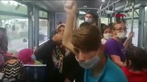 Otobüste maske takmayan kadın kendisini 'Doktorum takma dedi' diye savundu