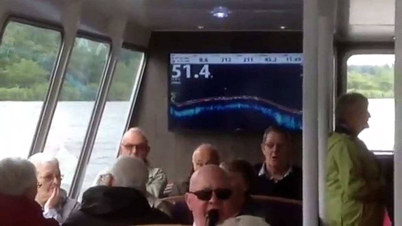 Loch Ness cruise - inside the boat