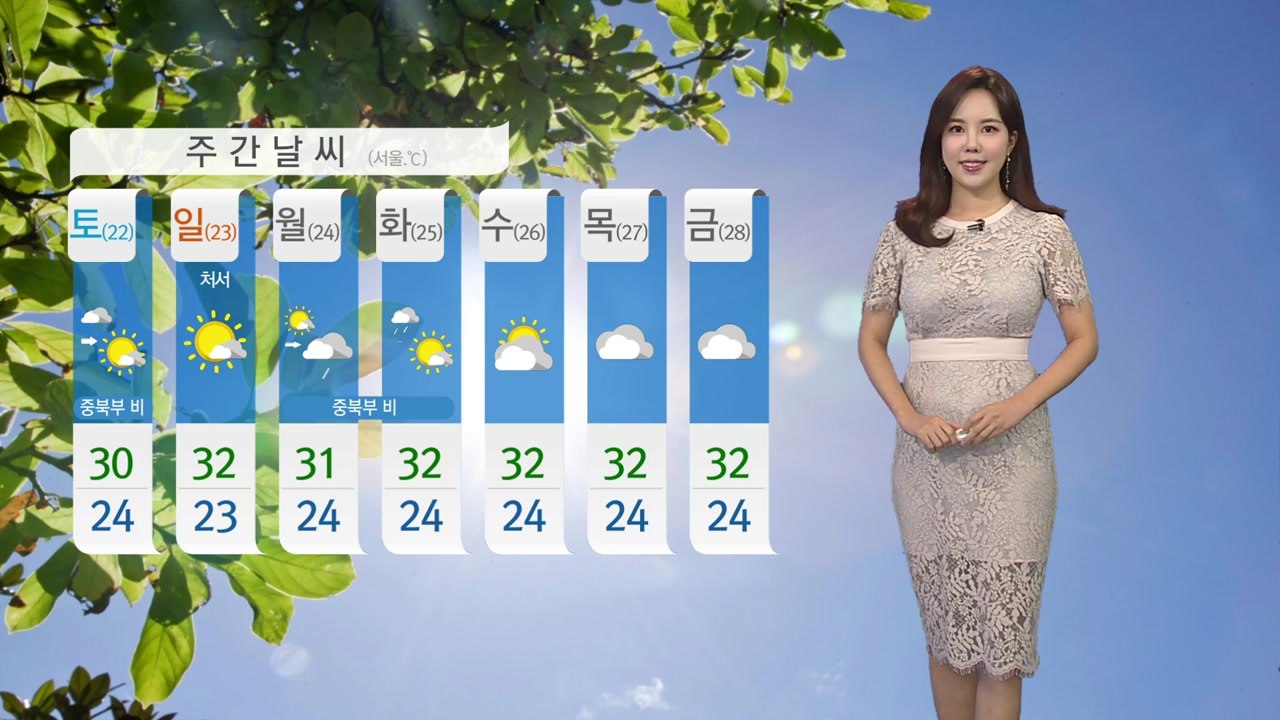 [날씨] 내일 중북부 비...충청 이남 소나기 / YTN