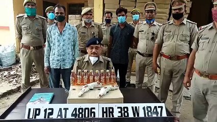 शाहजहांपुर में लाखों रुपए कीमत की अवैध शराब का ज़खीरा हुआ बरामद