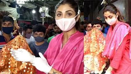Shilpa Shetty गणपति बप्पा को इंस अंदाज में लाई घर, देखें Video। Shilpa Shetty Brings Ganpati Home