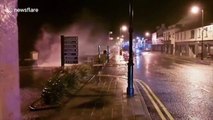 Storm Ellen blows roof off building in south of Ireland