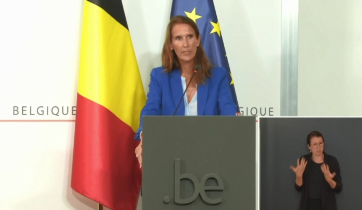 Coronavirus: Sophie Wilmès explique le but des mesures de sécurité