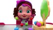 Learn Colors for Children with Apple Fruits 3D Wooden Toys - Pinky and Panda Toys TV
