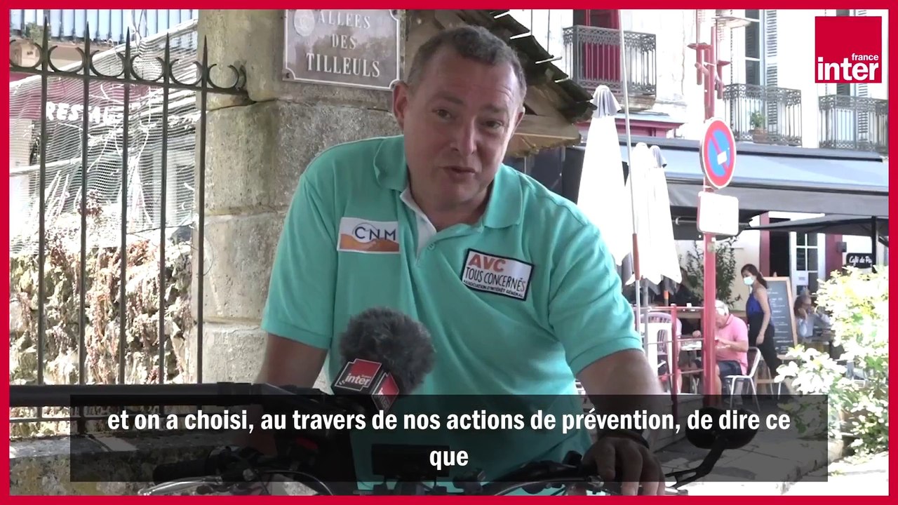 Rendez-vous place du marché à... Saint-Macaire avec Philippe Meynard d'"AVC Tous concernés"