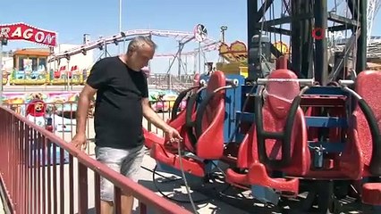 İzmir'de lunapark oyuncağının halatı koptu: 3 yaralı