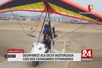 San Bartolo: Desaparece ala delta motorizada con tripulantes extranjeros