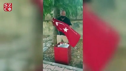 Download Video: “Çöpe bayrak attılar” diyerek ortalığı ayağa kaldırmıştı. Meğer kendisi yapmış!