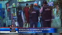 Motocicletas decomisadas y un detenido en megaoperativo en Yaguachi