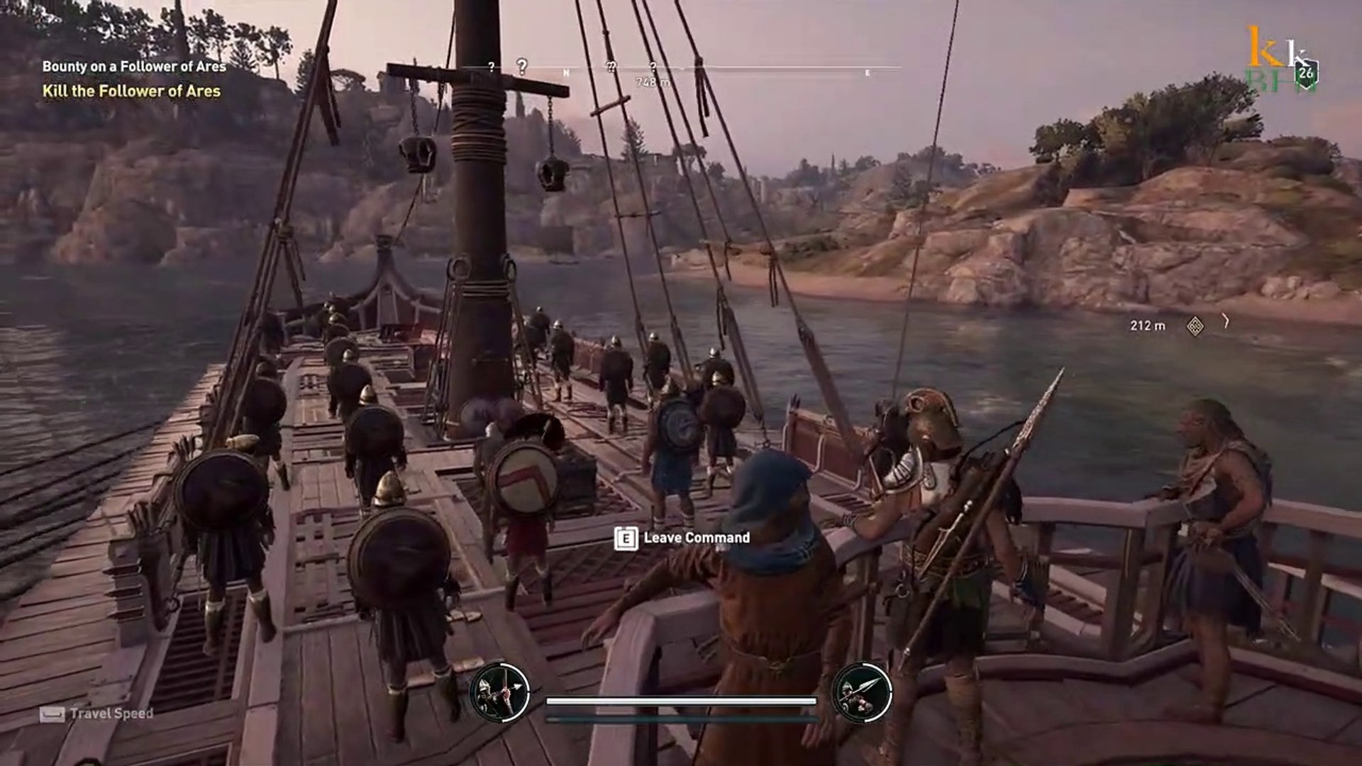 ⁣Assassins Creed Odyssey gameplay part bounty on a follower of Ares