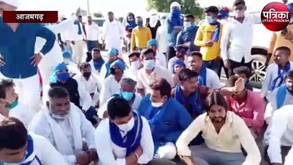 सत्यदेव की मौत पर सियासत तेज, कांग्रेस के हंगामें के बीच भीम आर्मी के चंद्रशेखर भी पहुंचे आजमगढ़