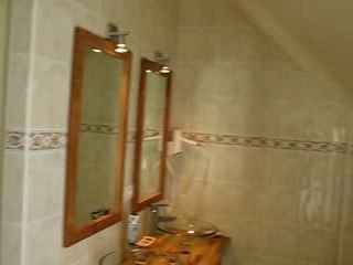 Salle d'eau avec douche à jet - vasques-